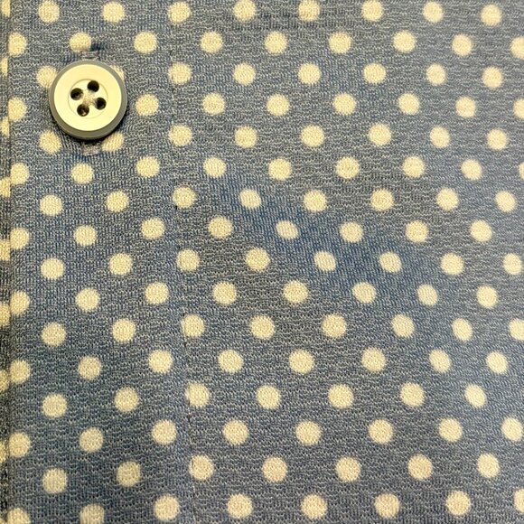 Mizzen+Main - Halyard Short Sleeve Button Down - Carolina Blue With White Dots - Picture 3 of 4